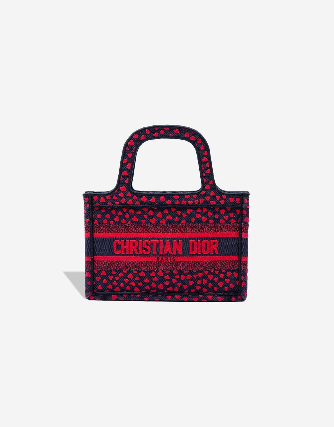 
		Book Tote Mini Canvas Dark Blue / Red    