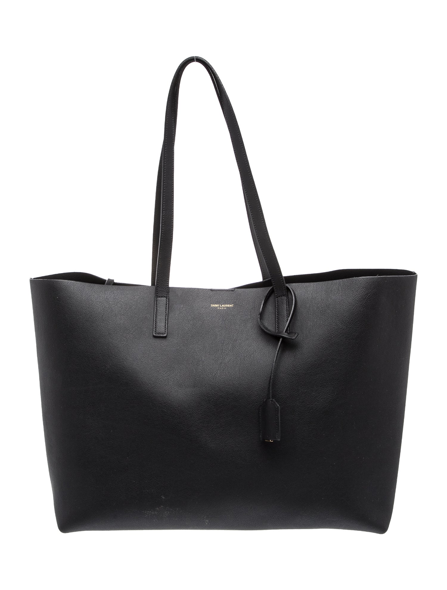 Leather E/W Shopping Tote