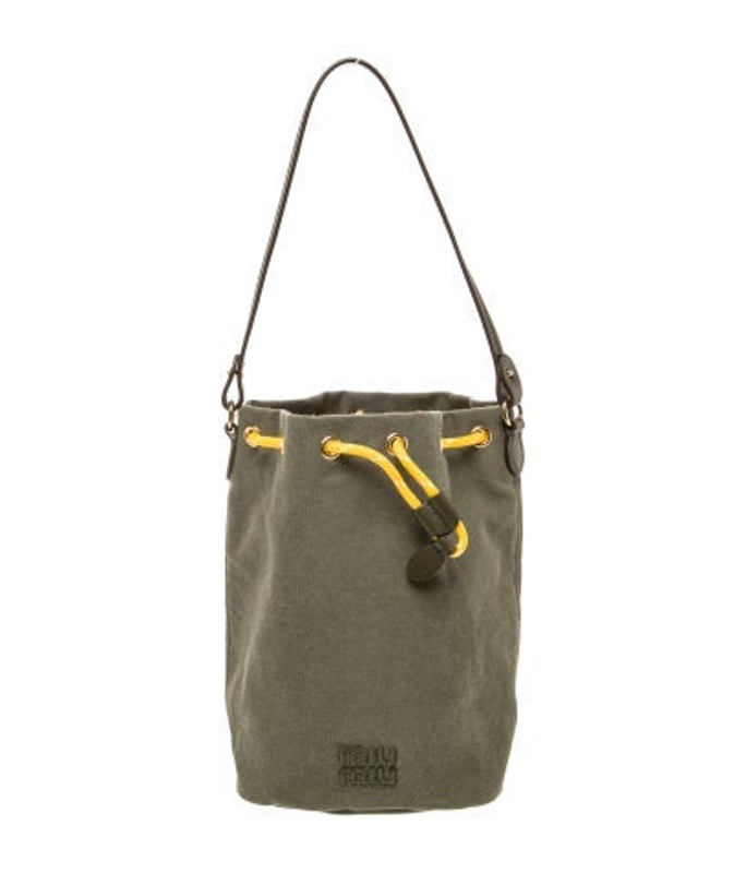 Miu Miu Miu Canvas Bucket Bag
