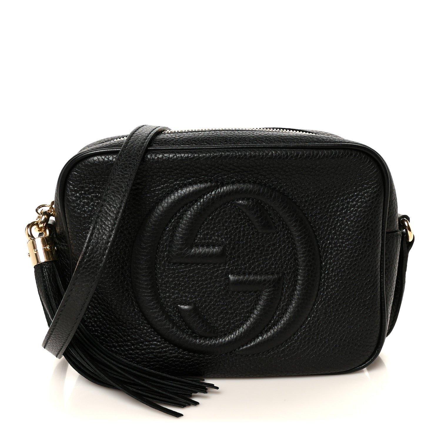 Gucci Pebbled Calfskin Small Soho Disco Bag Black
