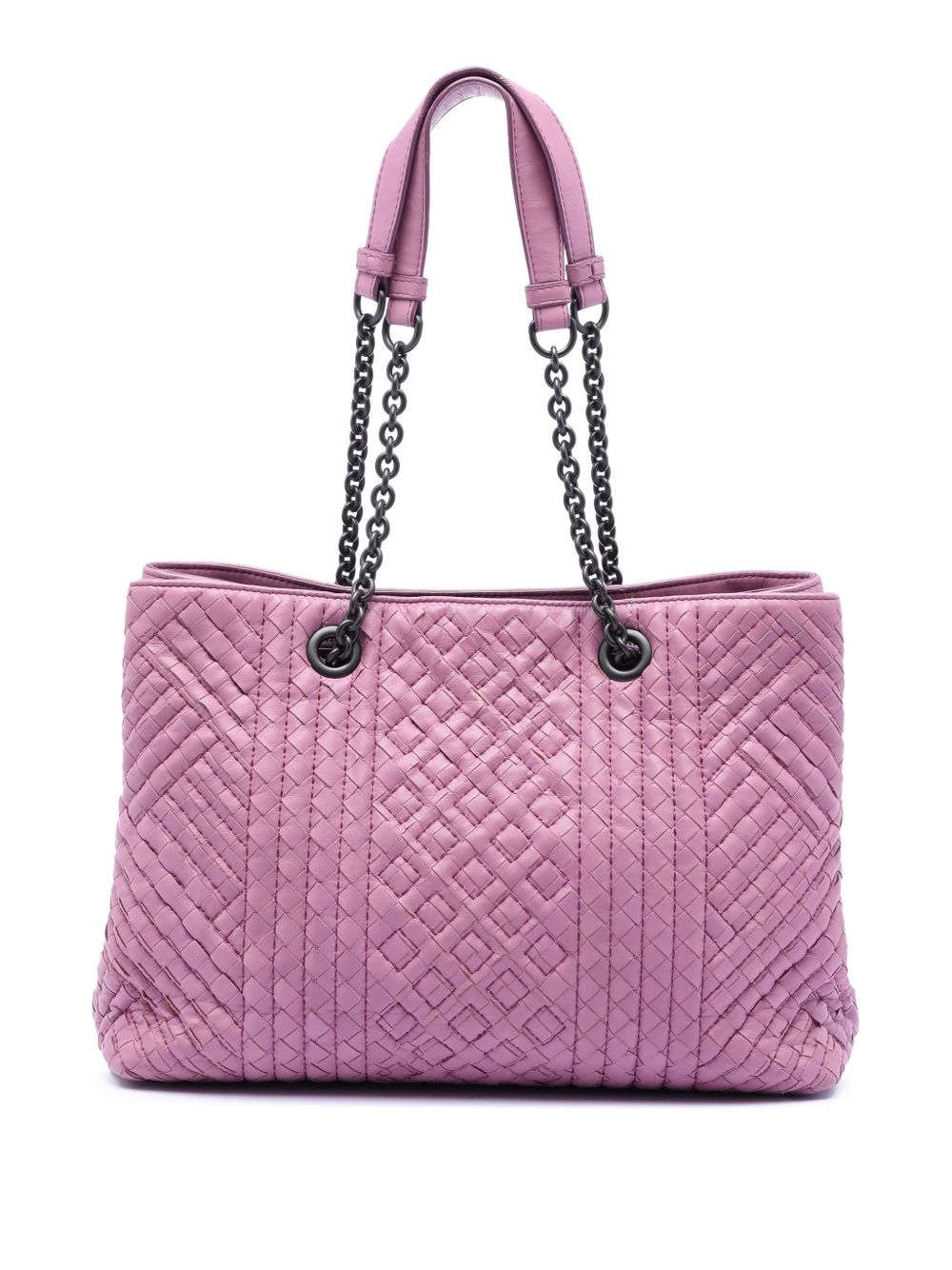 Bottega Veneta 2012-2025 Medium Nappa Intrecciato Boutis Double Chain tote bag