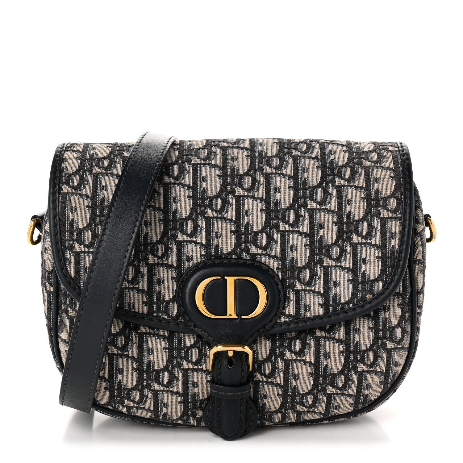 Christian Dior Oblique Medium Bobby Flap Blue