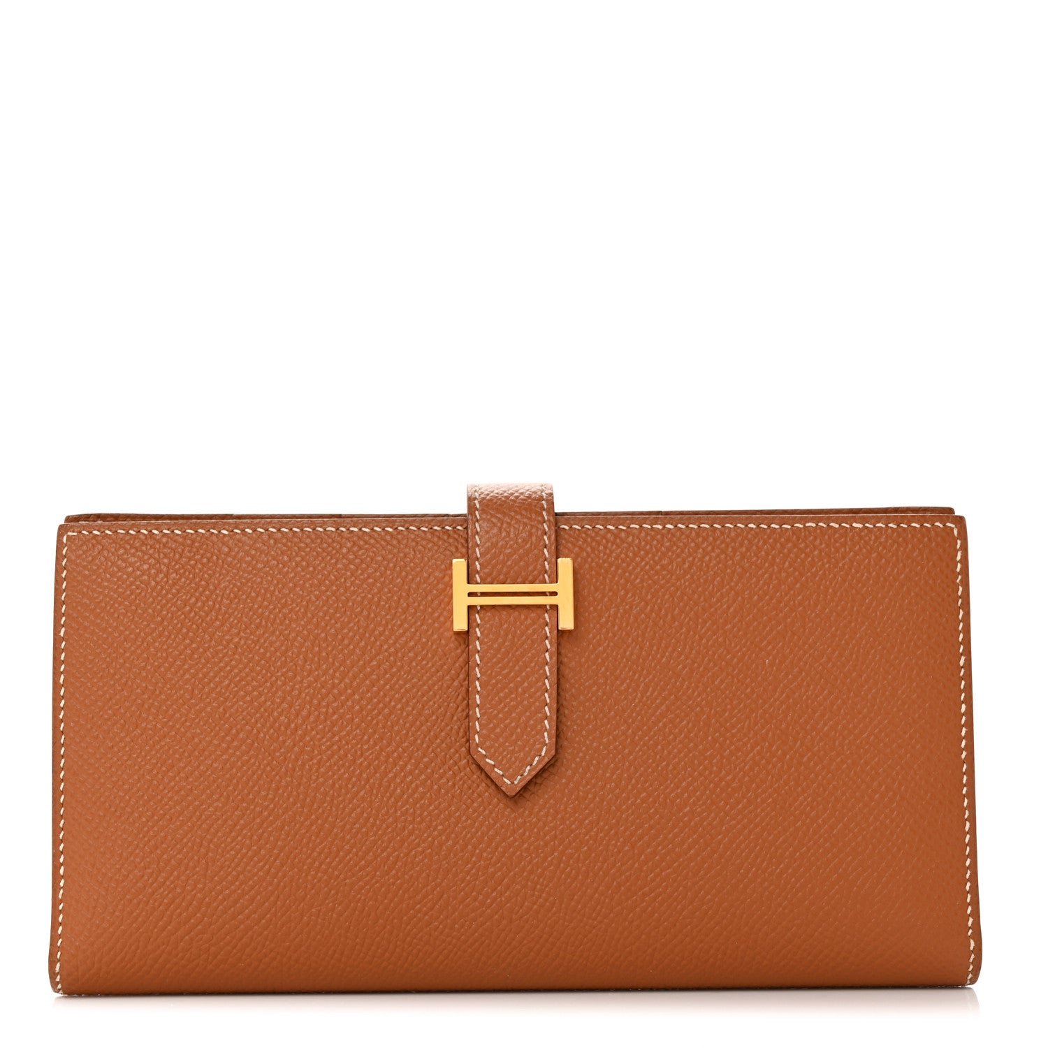 Hermes Epsom Bearn Gusset Wallet Gold