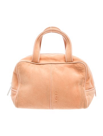 Suede Top Handle Bag Vintage