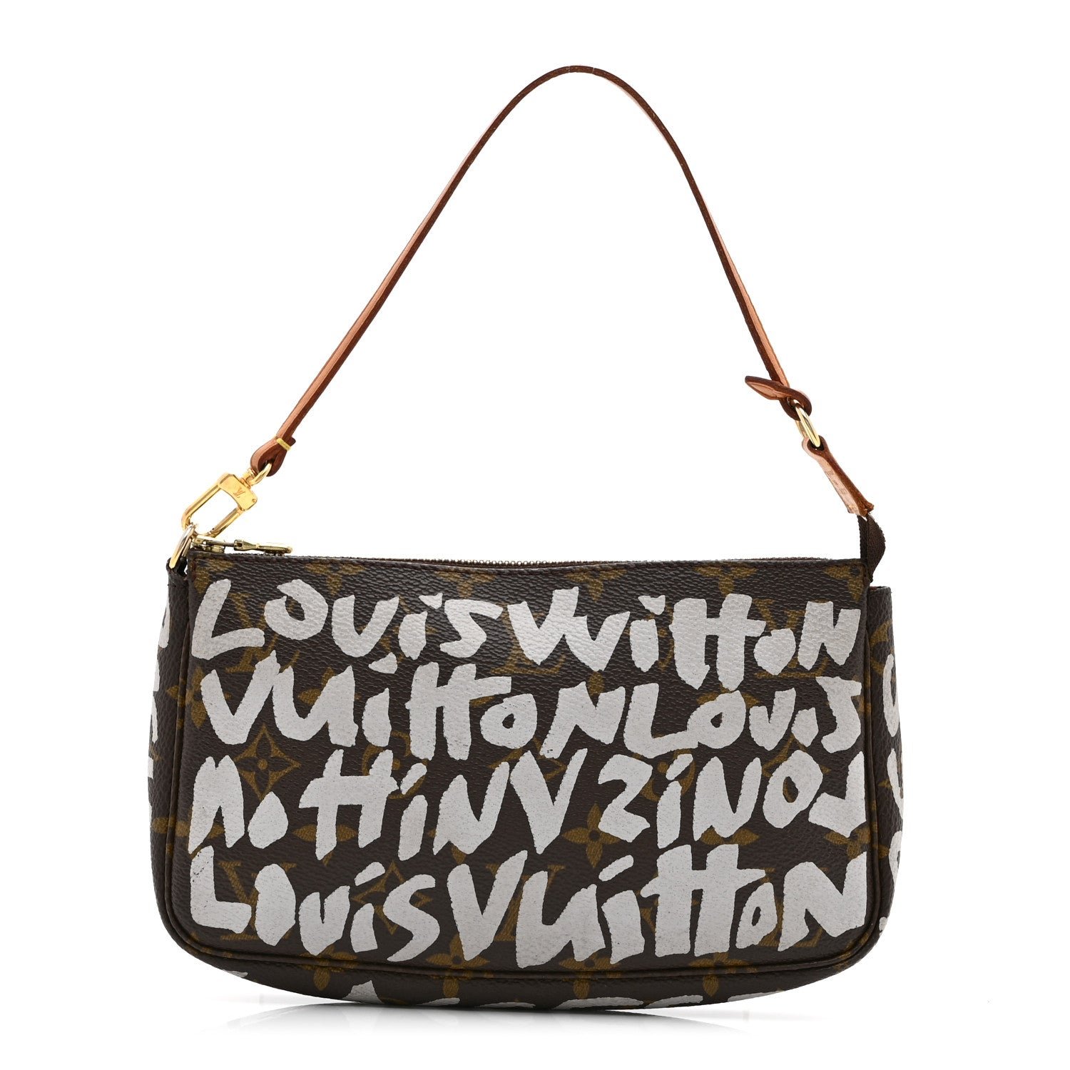 Louis Vuitton Monogram Graffiti Pochette Accessories Silver