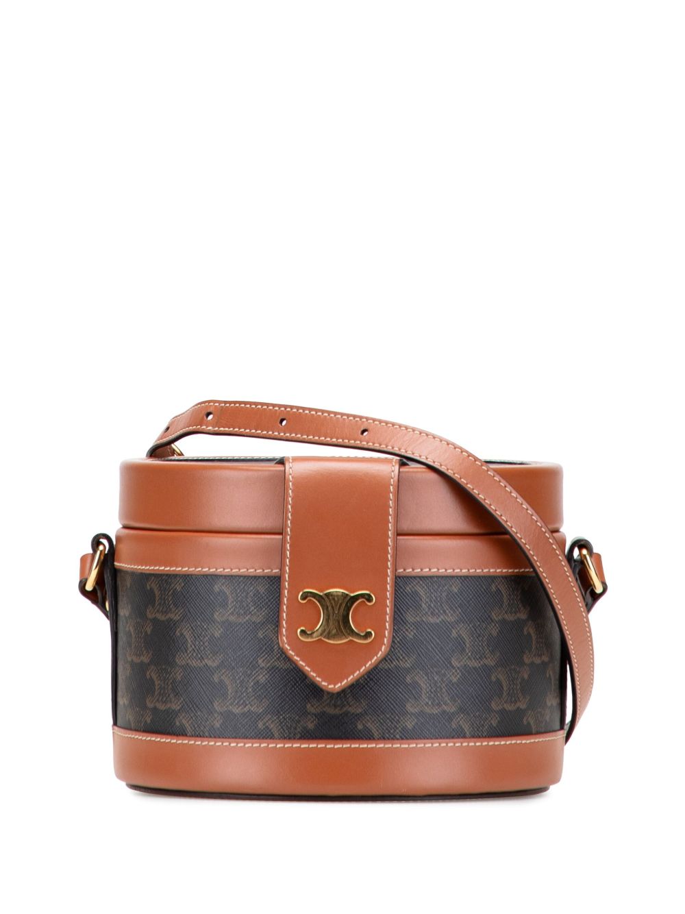 2020 Medium Triomphe Coated Canvas Tambour crossbody bag