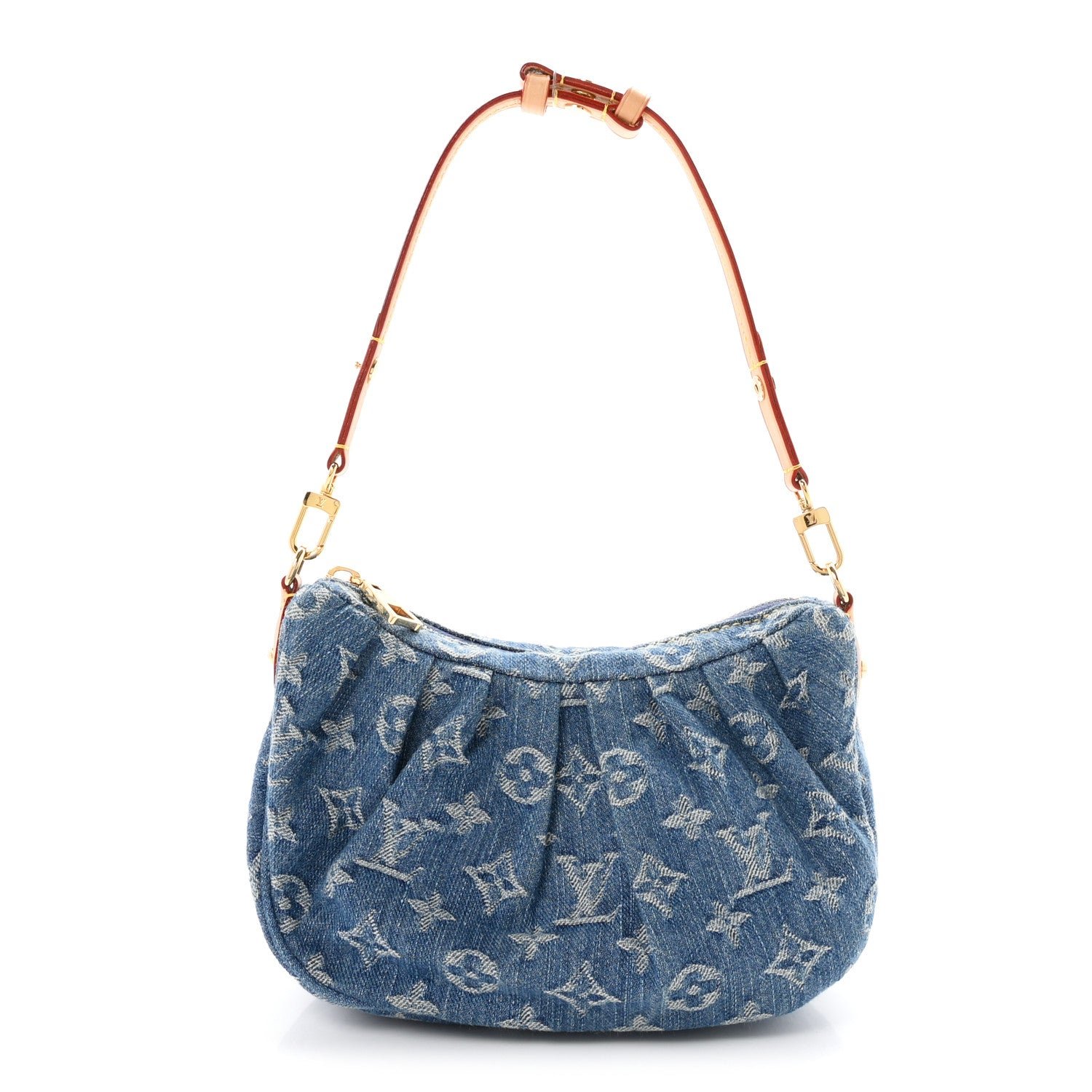 Louis Vuitton Monogram Denim Pochette Valley Blue