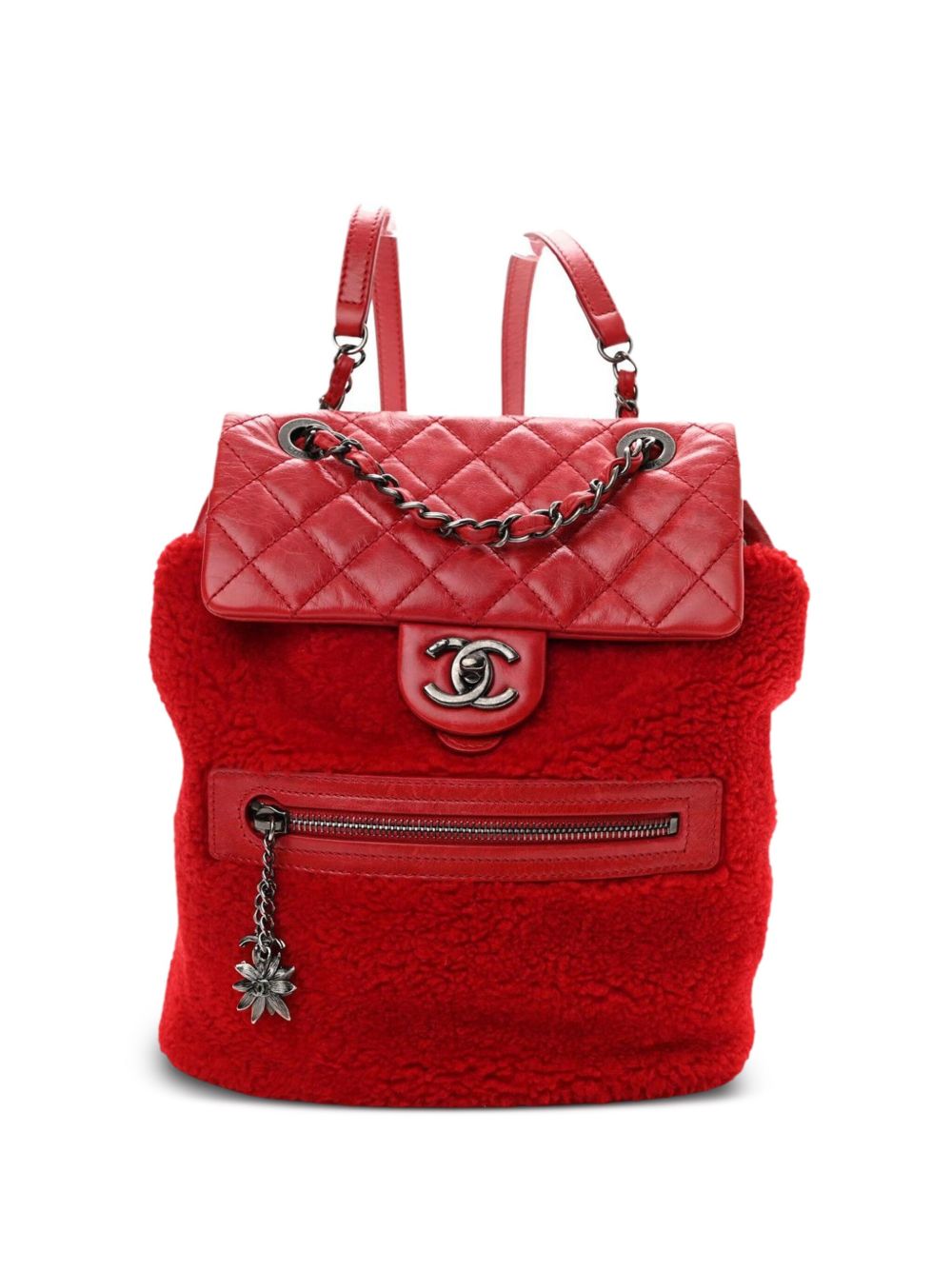2015 Paris-Salzburg shearling backpack