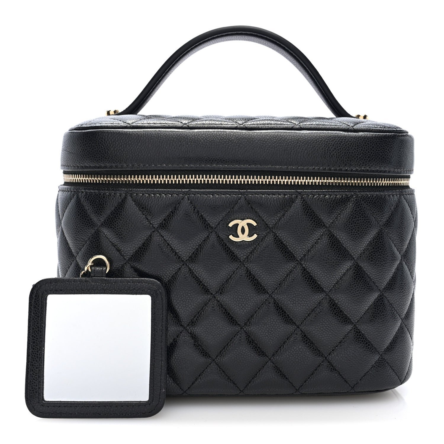 Chanel Caviar Quilted Large Vanity Pouch Black