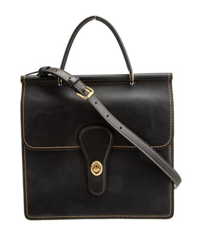 Coach Leather Top Handle Bag