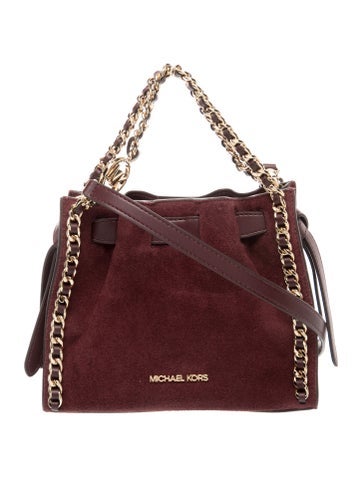 Suede Top Handle Bag