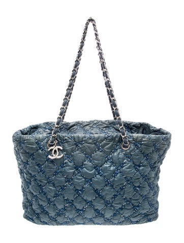 Tweed On Stitch Bubble Tote