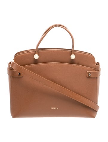 Leather Top Handle Bag