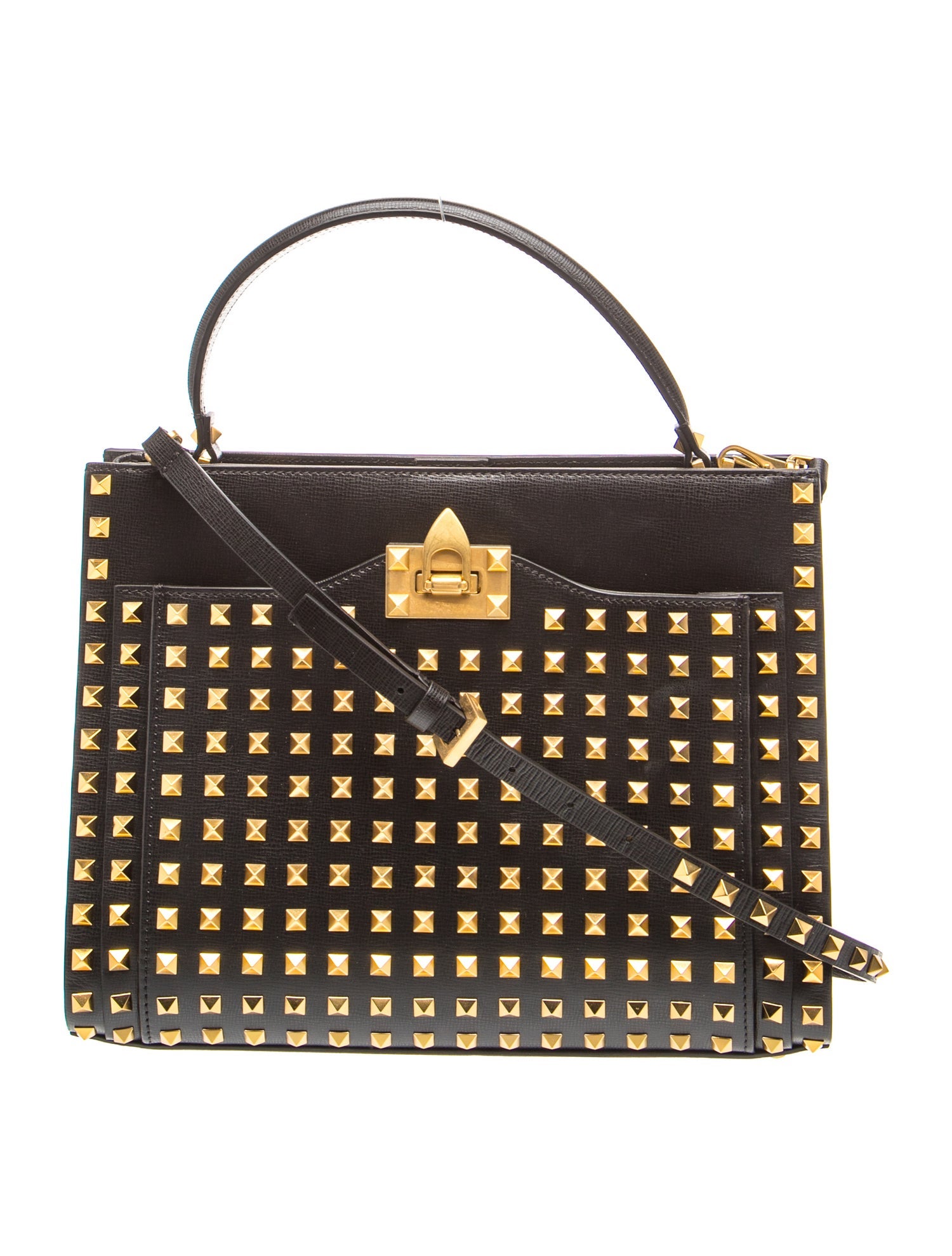 Rockstud Top Handle Bag