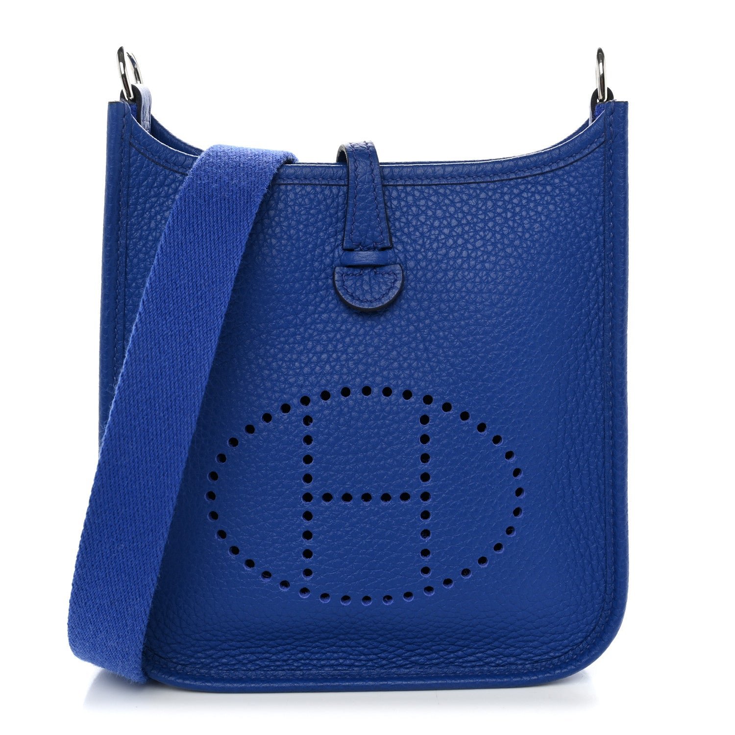 Hermes Taurillon Clemence Evelyne TPM Bleu Hydra