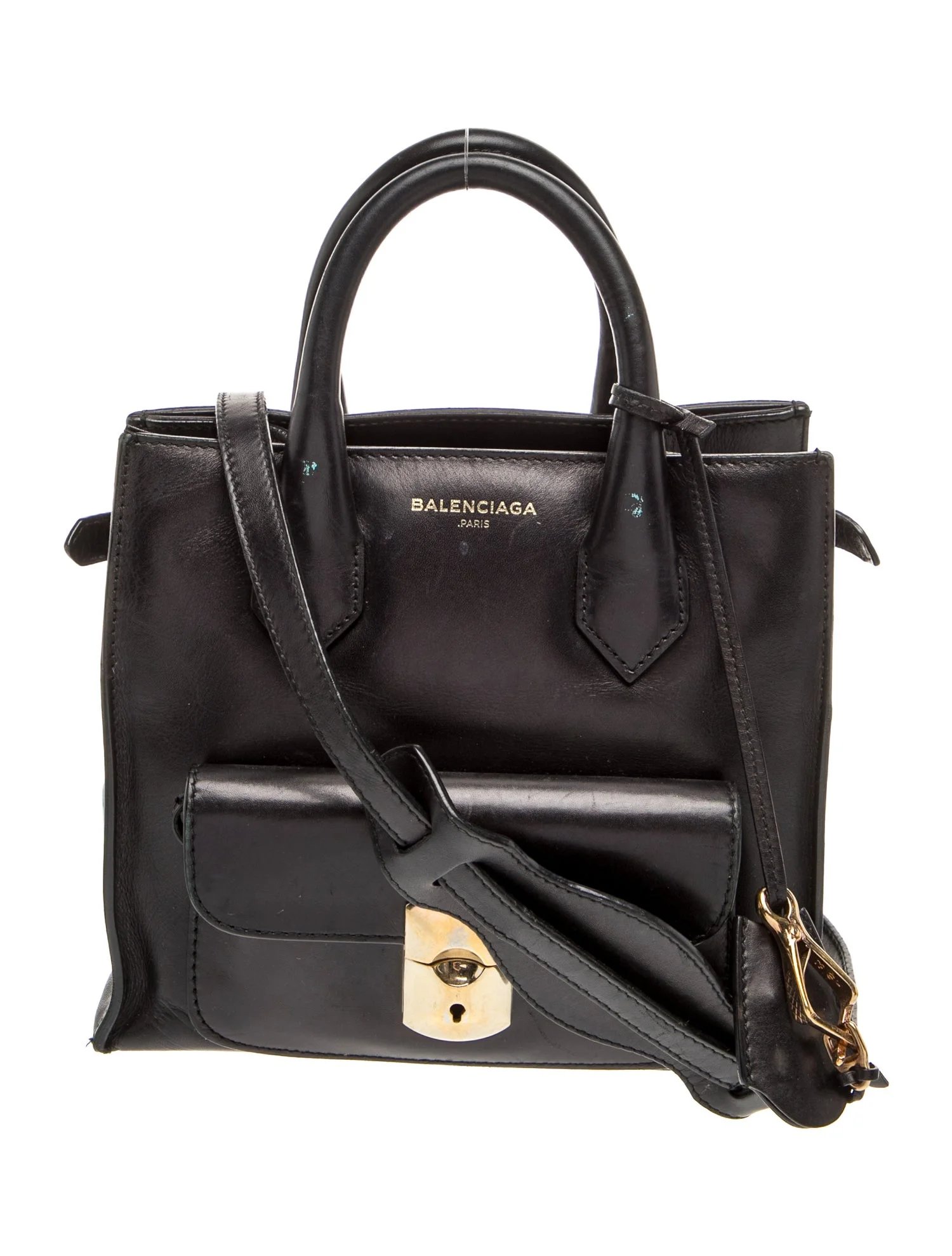 Leather Top Handle Bag