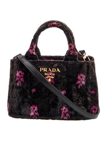 Velvet Top Handle Bag
