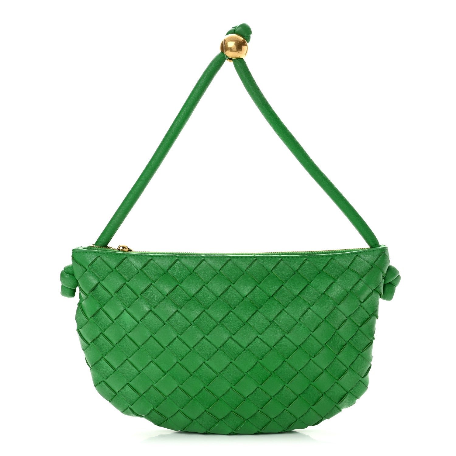 Bottega Veneta Nappa Intrecciato Small Turn Pouch Parakeet