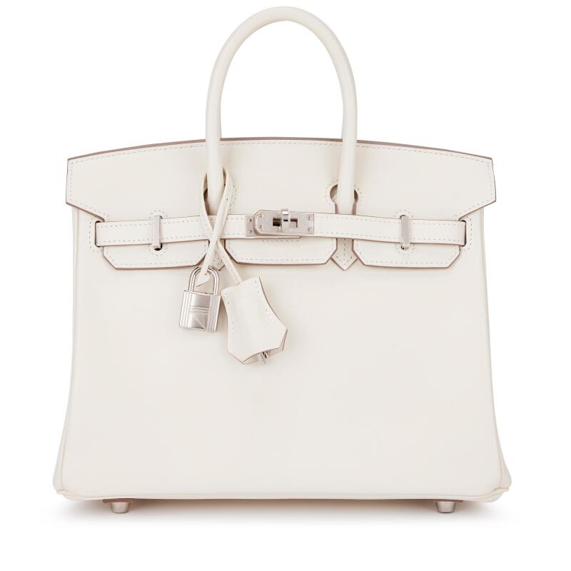 Hermes Mushroom Swift Birkin 25 Palladium Hardware, 2023