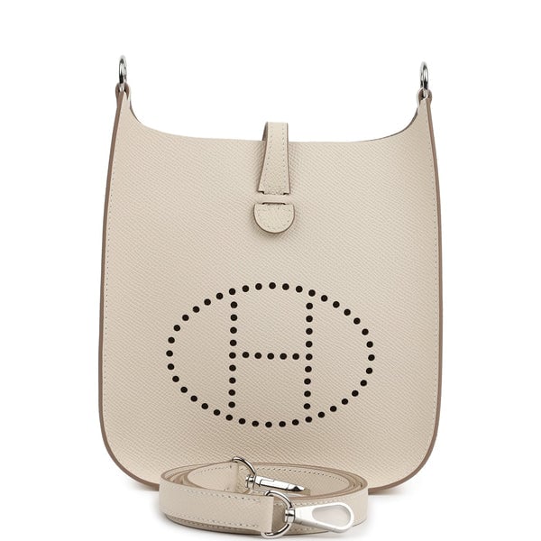 Hermes Hermes Evelyne Sellier TPM Craie Epsom Palladium Hardware