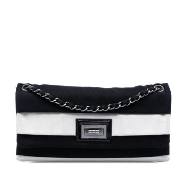 Striped Canvas Reissue 2.55 Single Flap