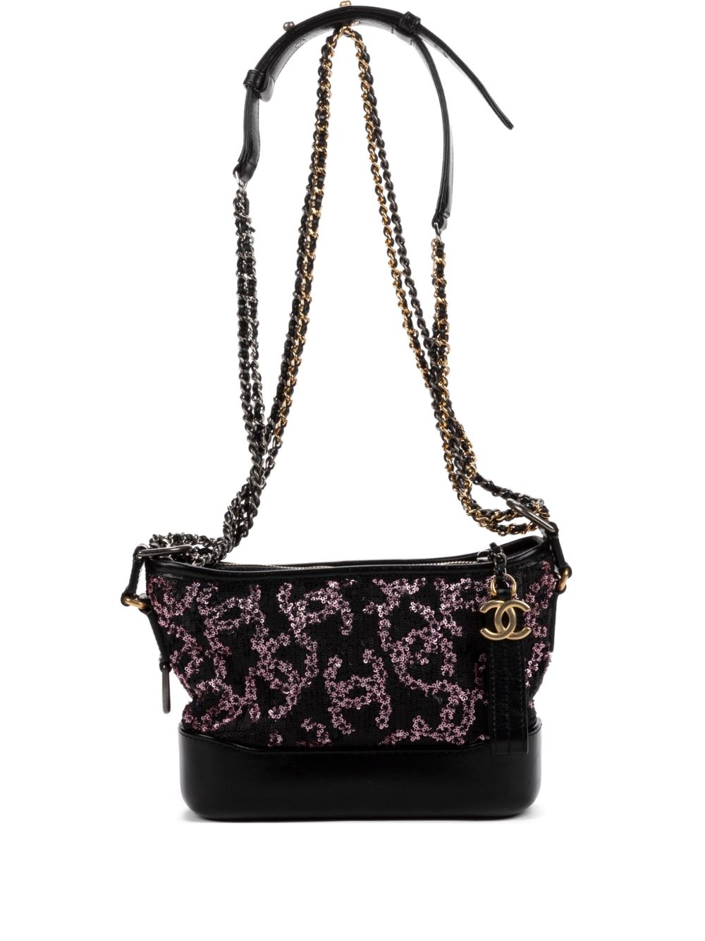 Gabrielle sequin-embellished chain shoulder bag