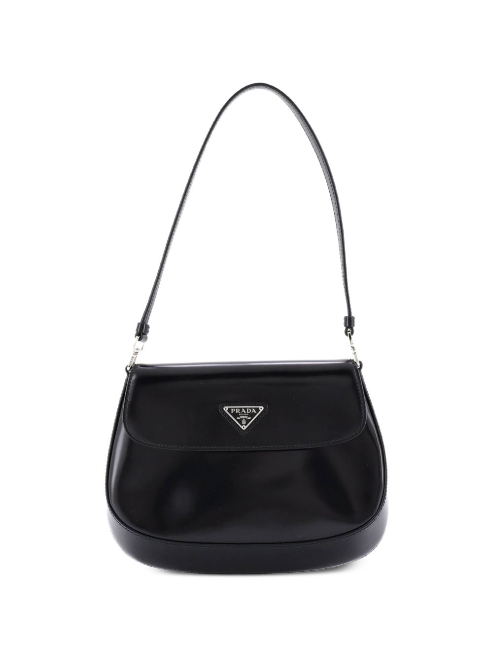 Cleo Flap Shoulder Bag Spazzolato Leather Small hobo bag