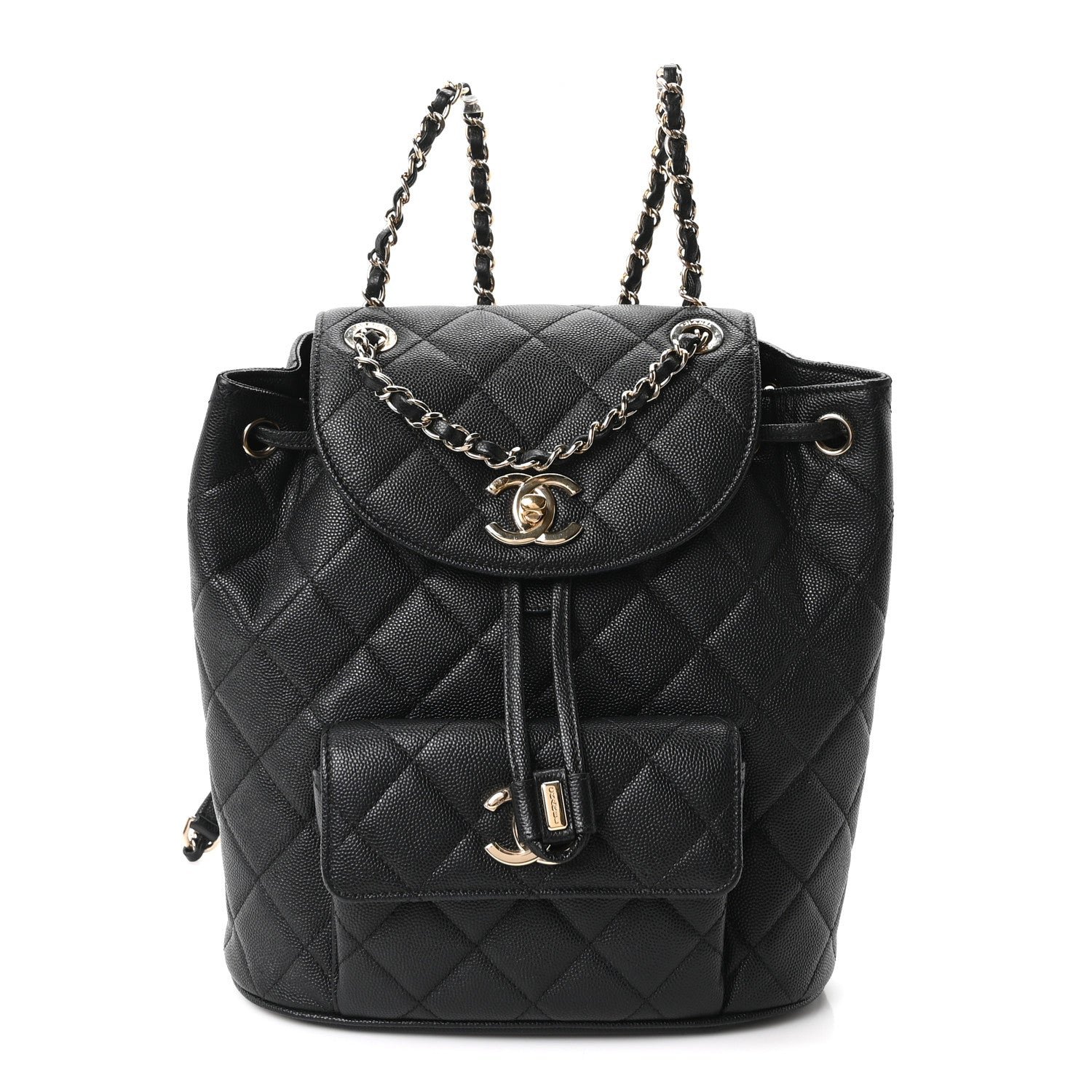 Chanel Caviar Quilted Backpack Bag Black