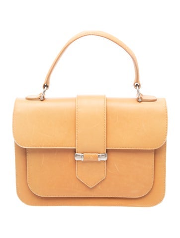 Leather Top Handle Bag
