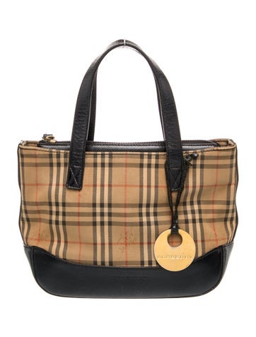 Haymarket Check Top Handle Bag Small
