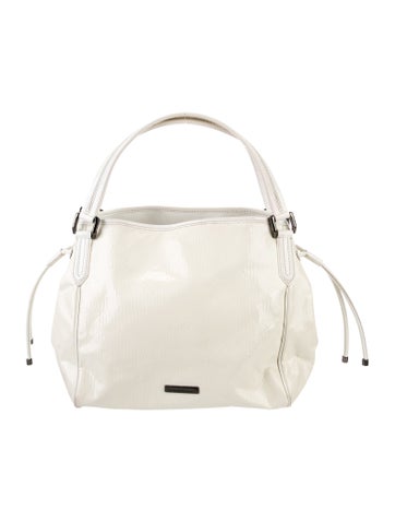 Burberry Patent Leather Top Handle Bag