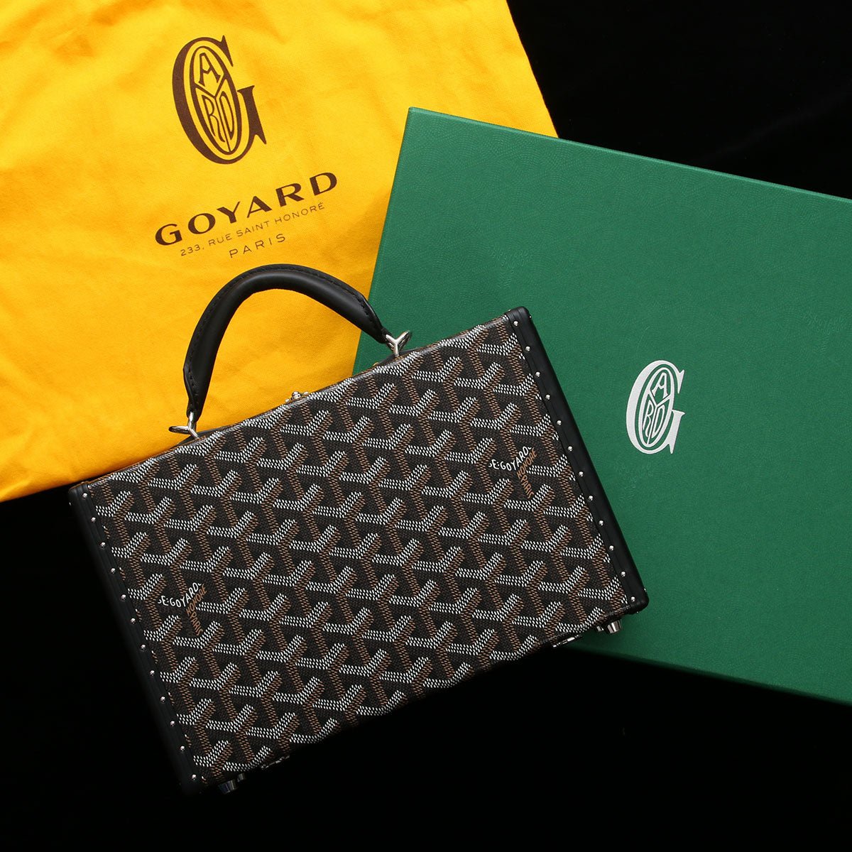 Goyard Goyard Black Grand Hôtel Trunk Bag