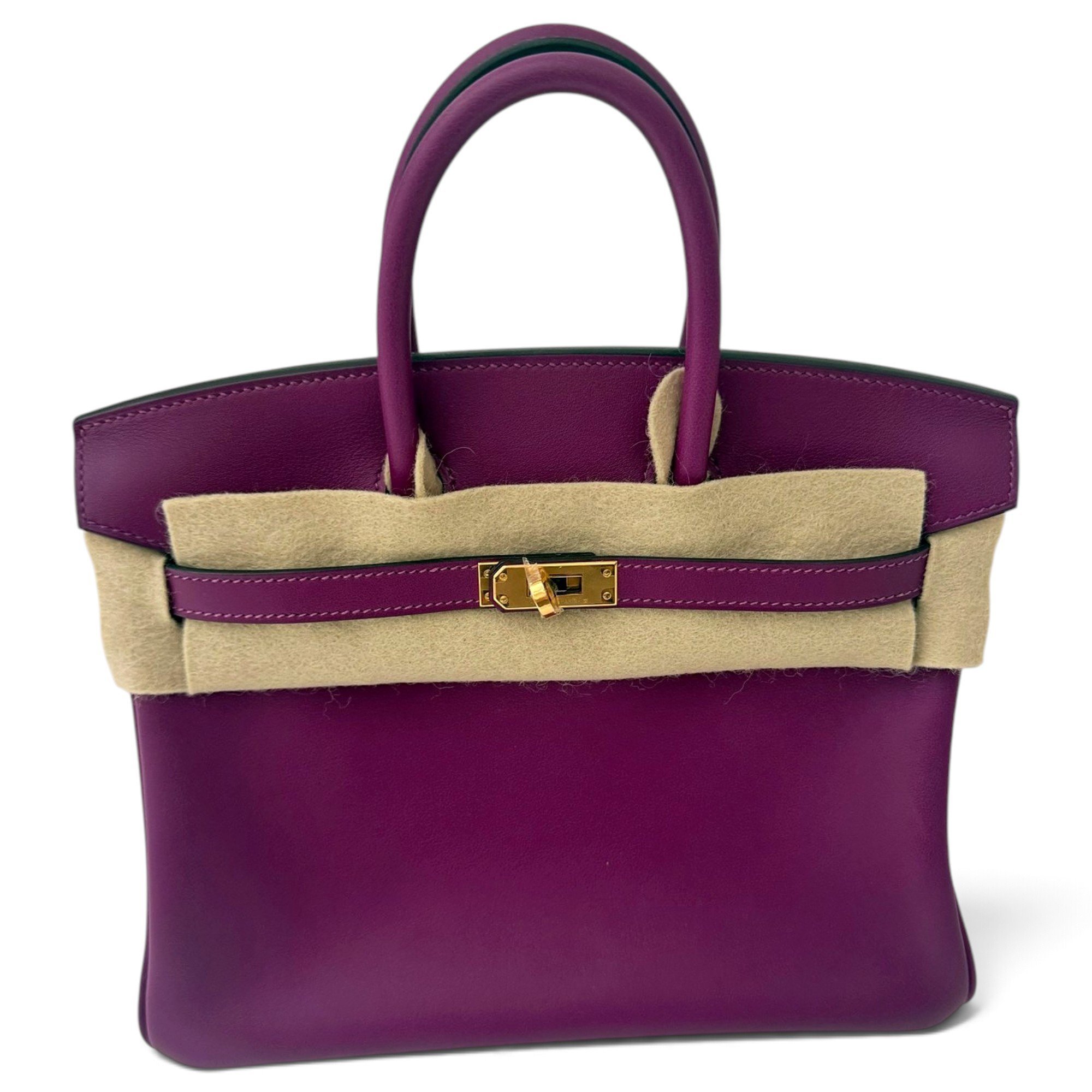 Birkin 25 leather handbag