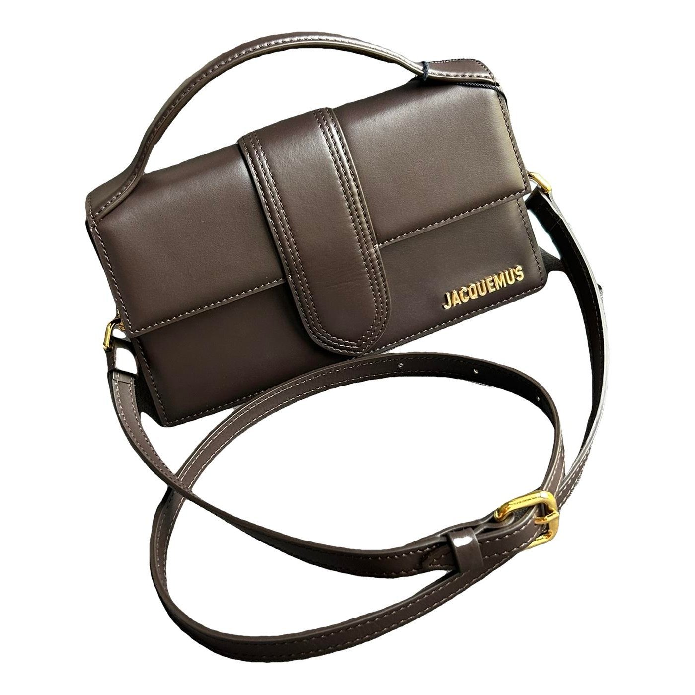 Leather clutch bag