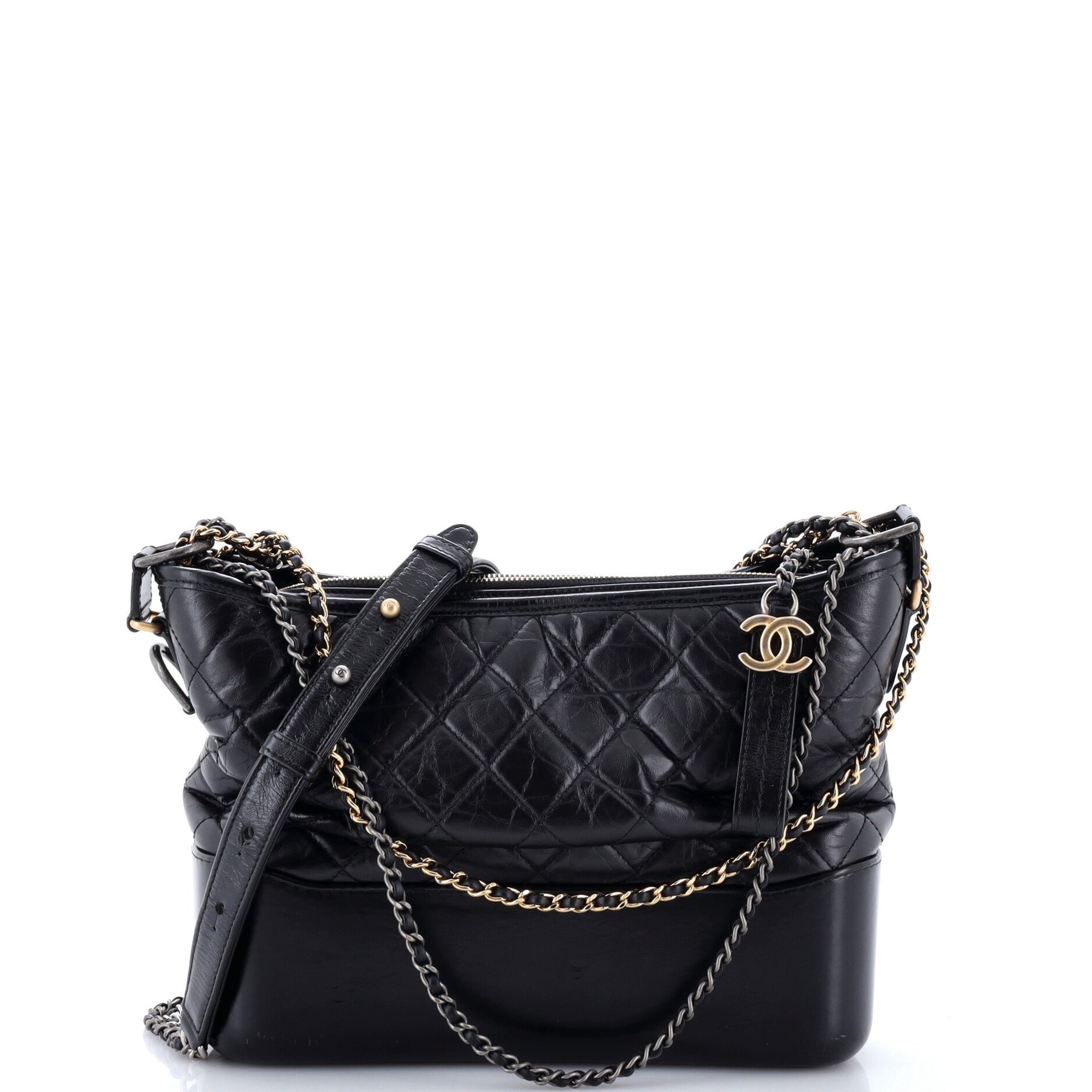 Gabrielle Hobo Quilted Aged Calfskin Medium