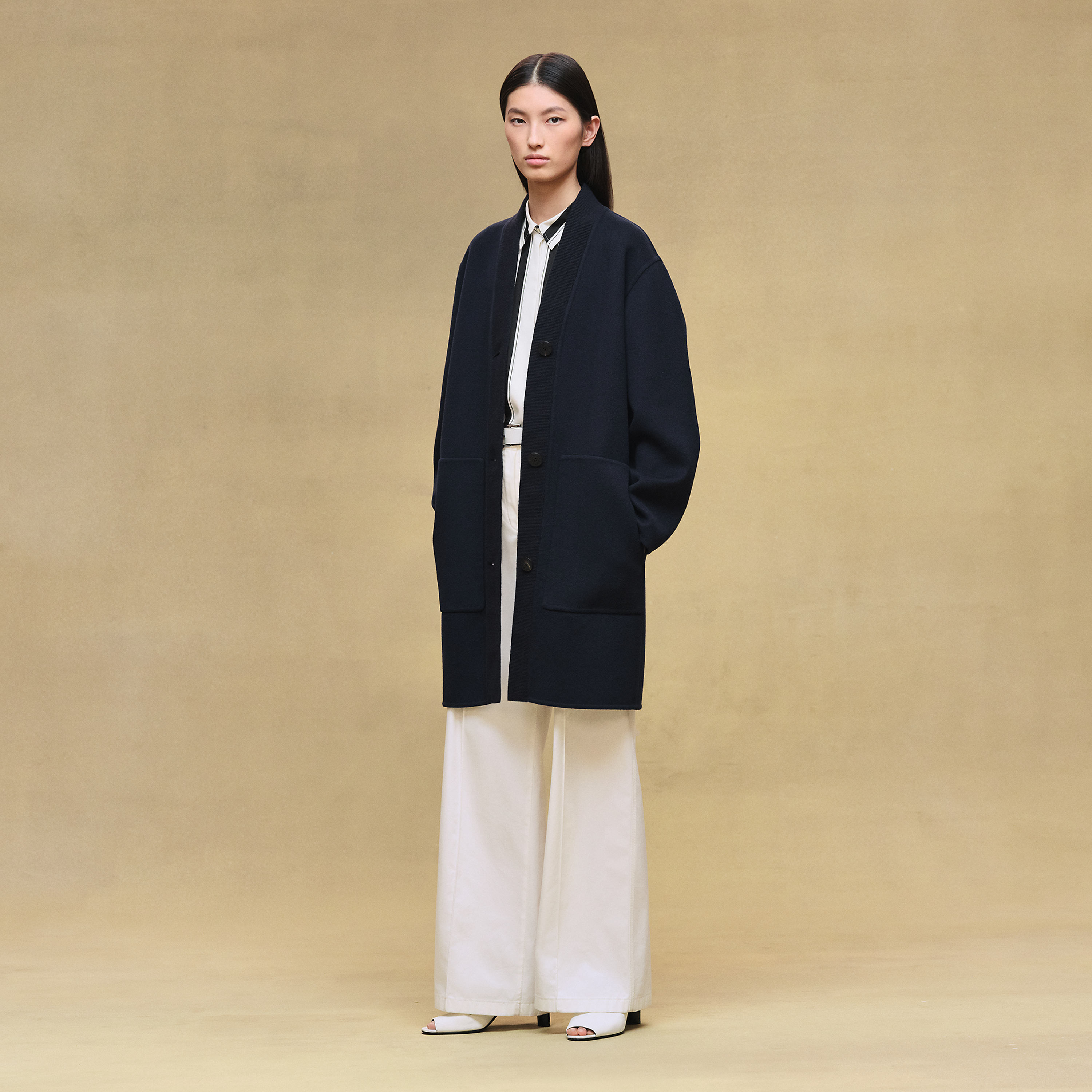 Cardigan coat