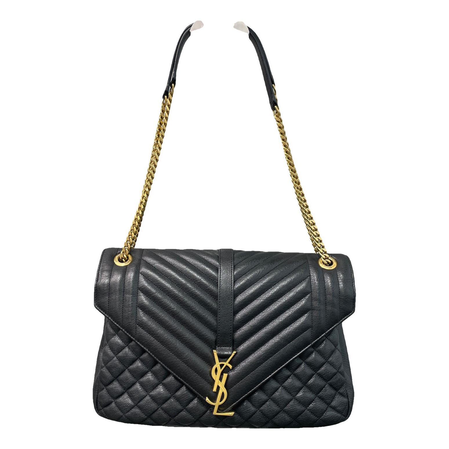 Envelope leather handbag