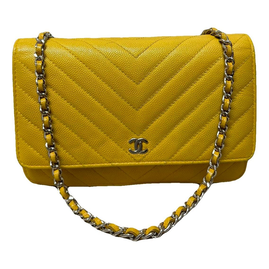 Wallet On Chain leather crossbody bag
