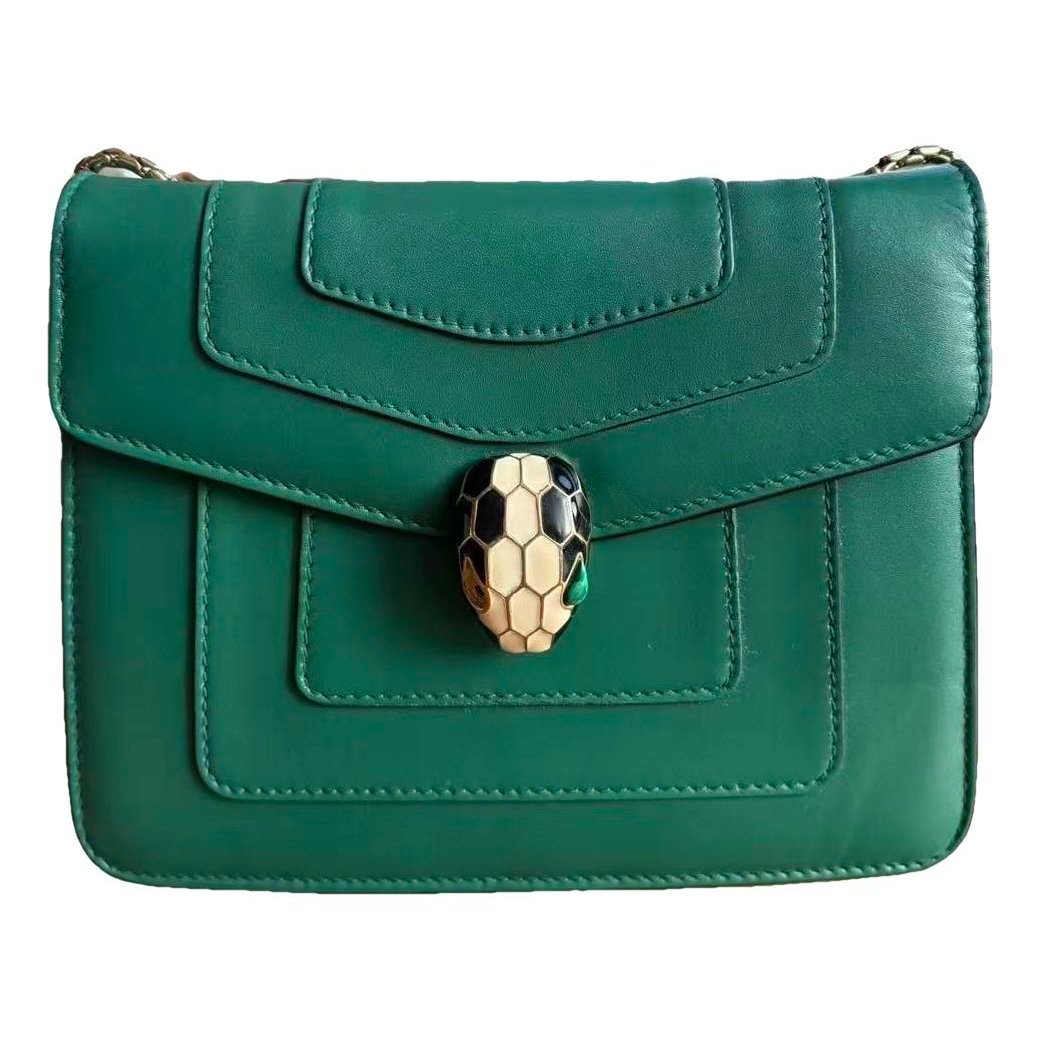 Serpenti leather handbag