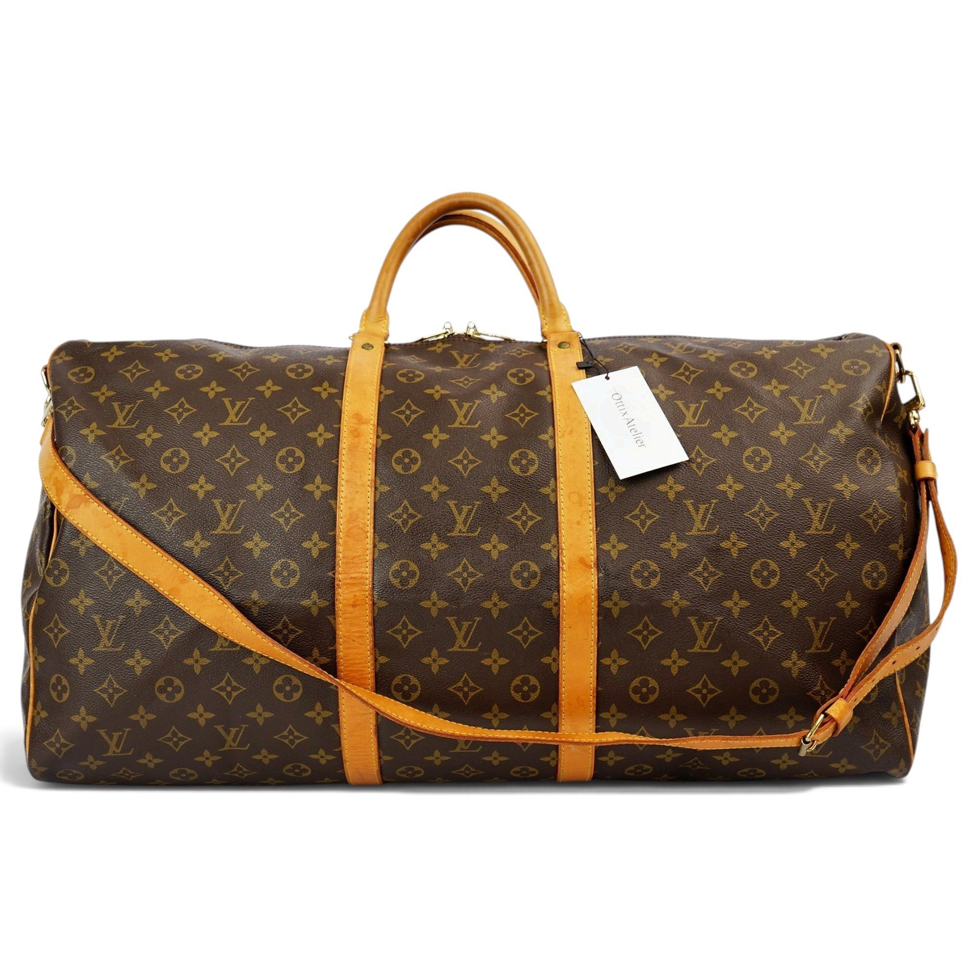 Keepall leather travel bag