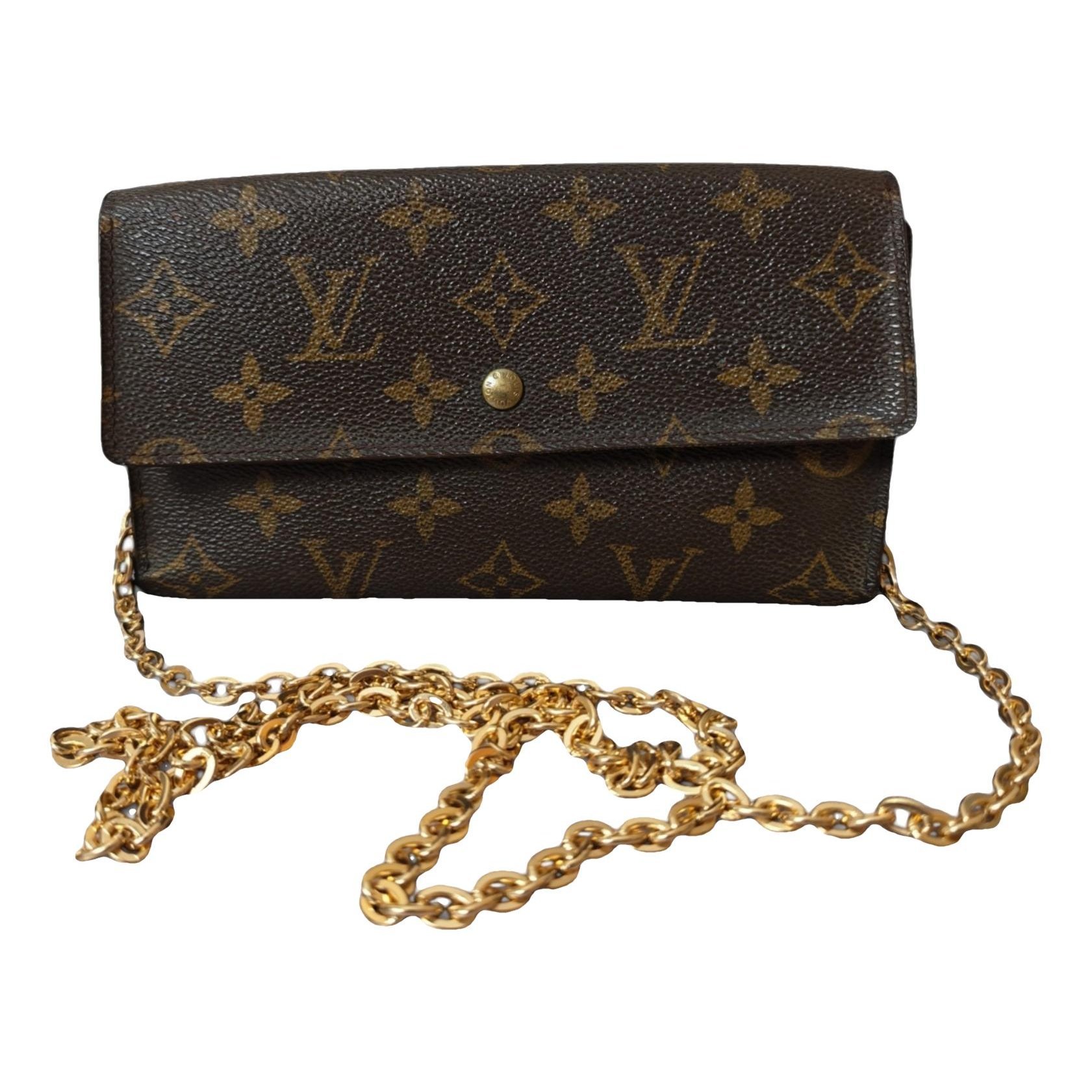 Leather clutch bag