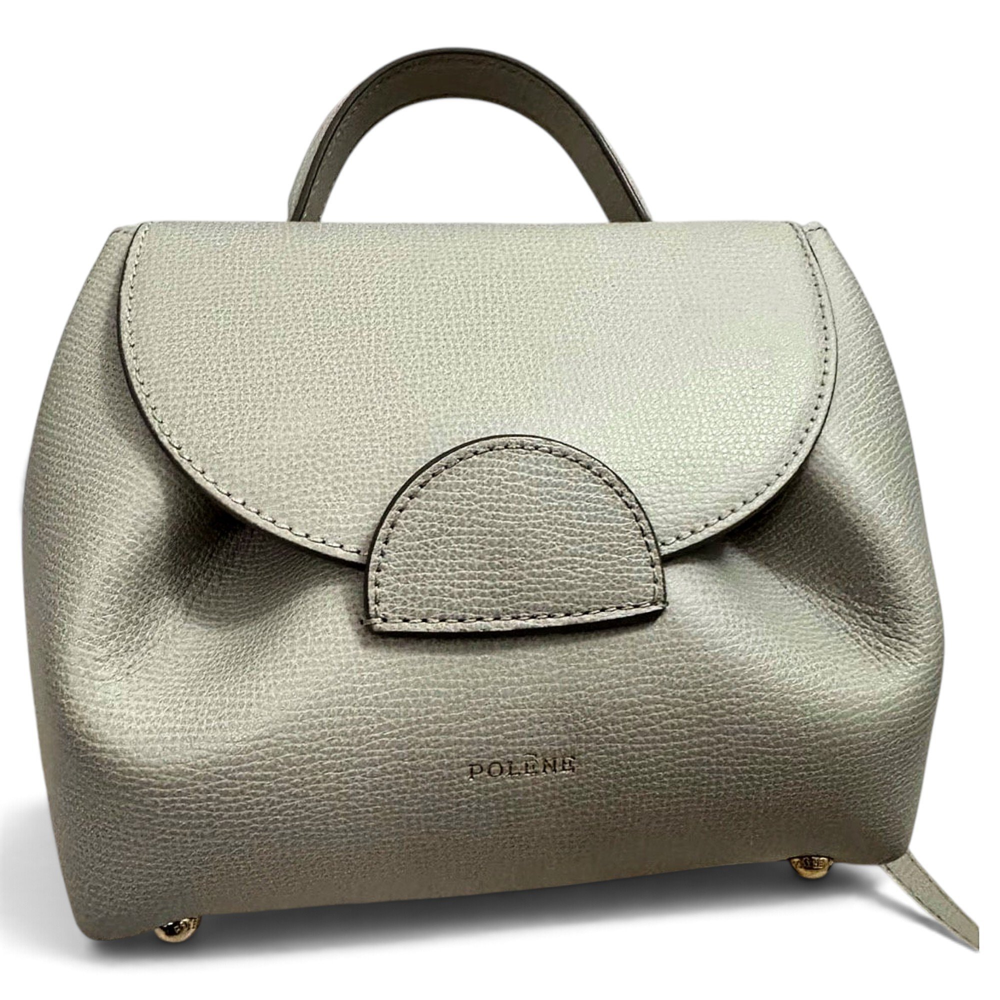 Polene Numéro sept mini leather crossbody bag