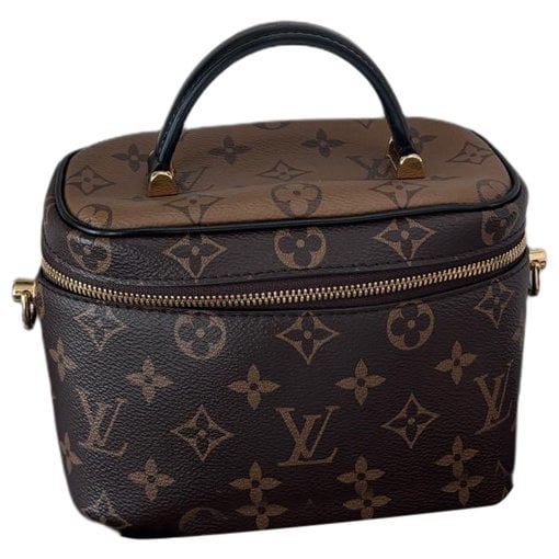 Vanity leather handbag