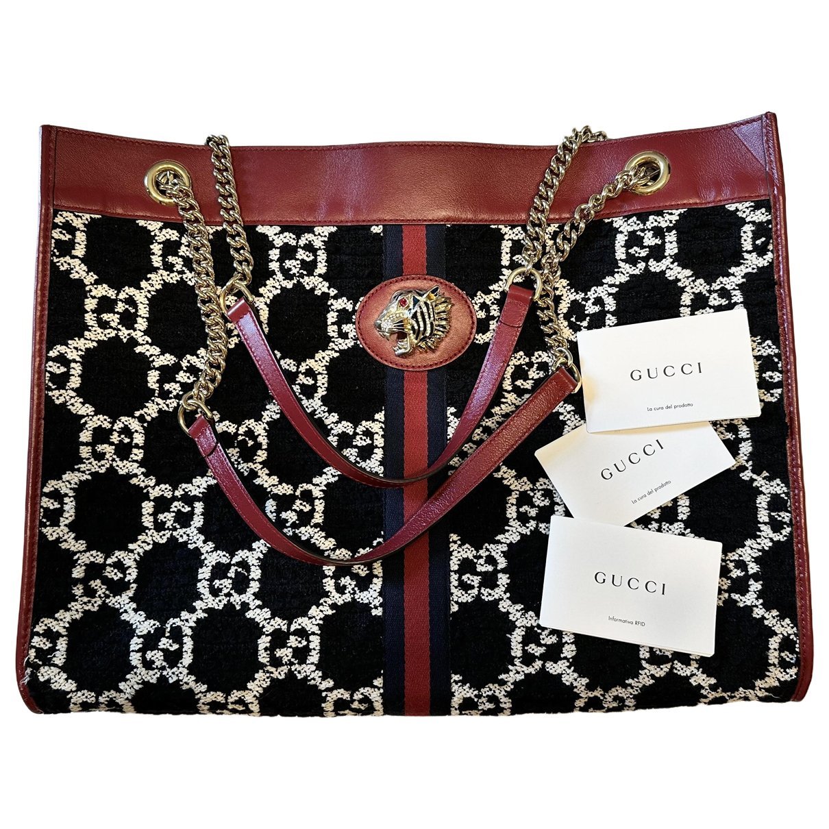 Rajah tweed tote