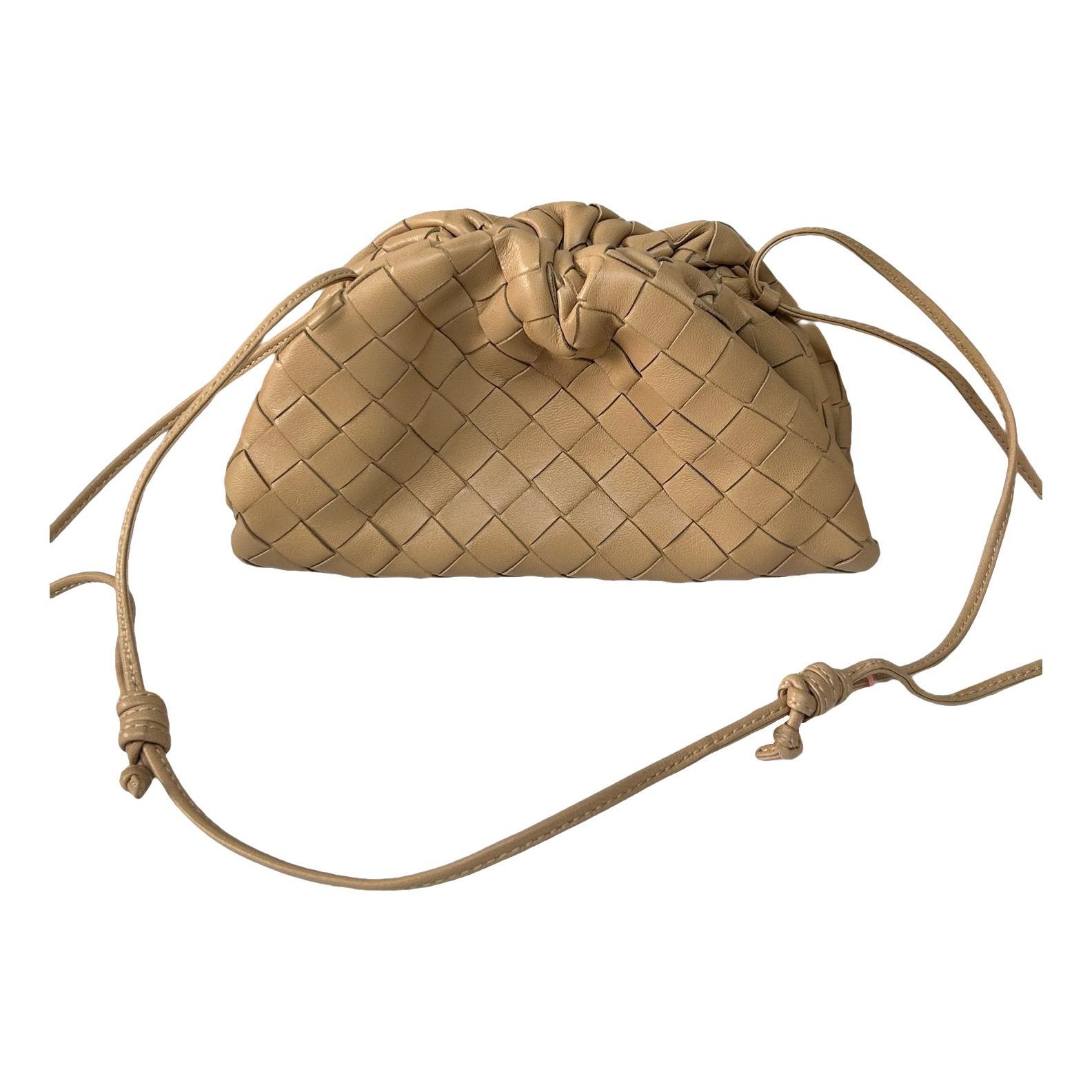 Pouch leather crossbody bag