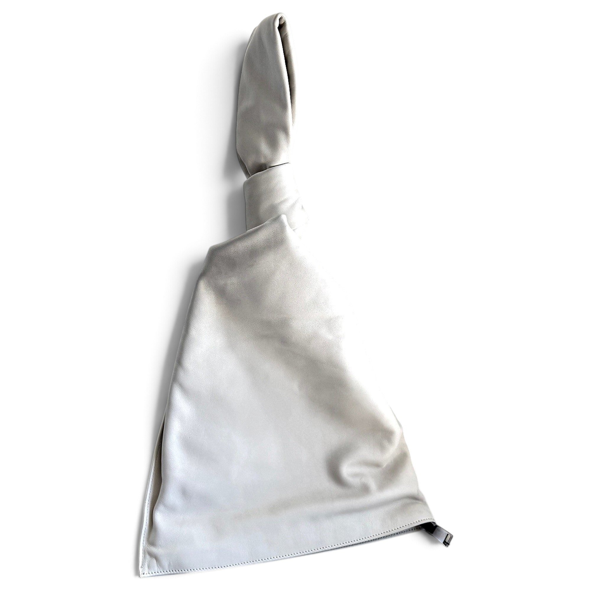 Twist leather handbag