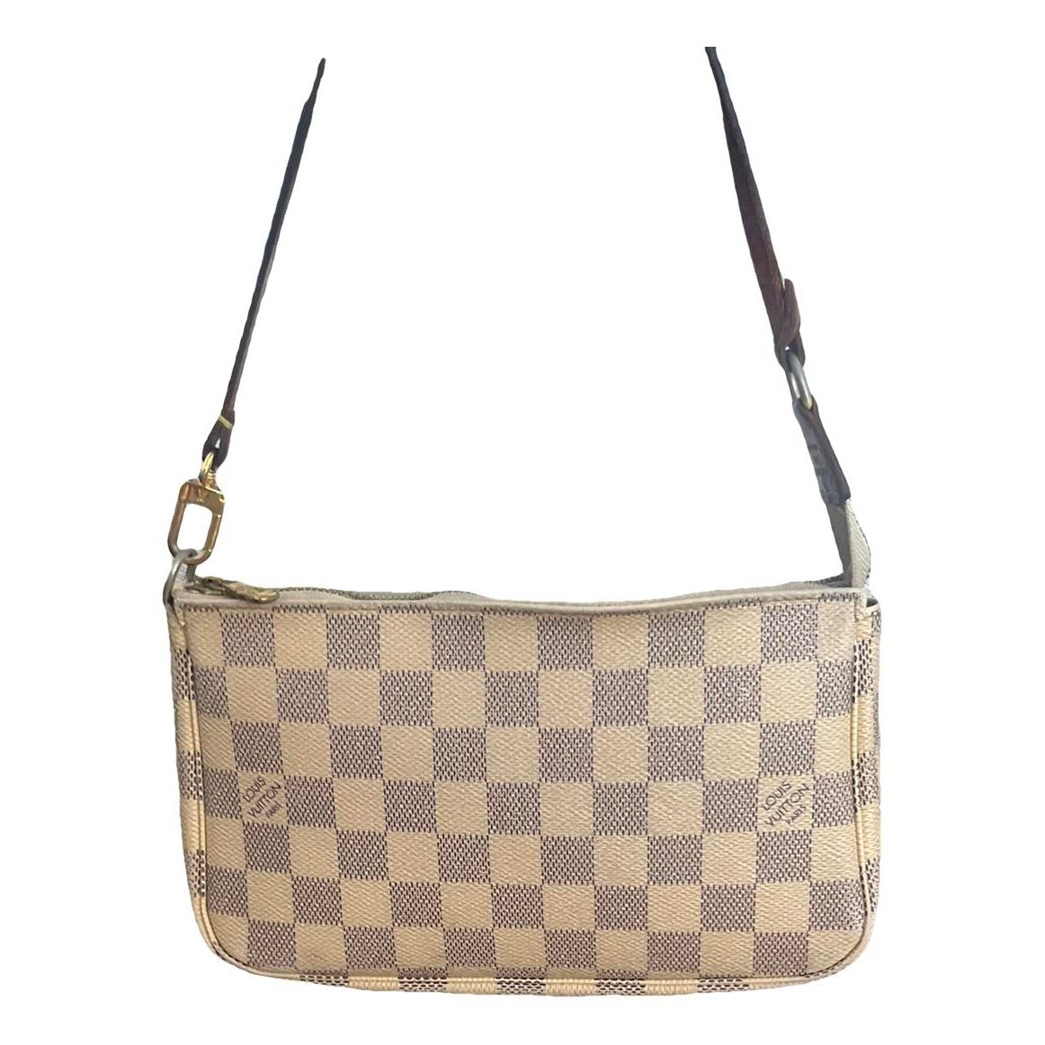 Leather clutch bag
