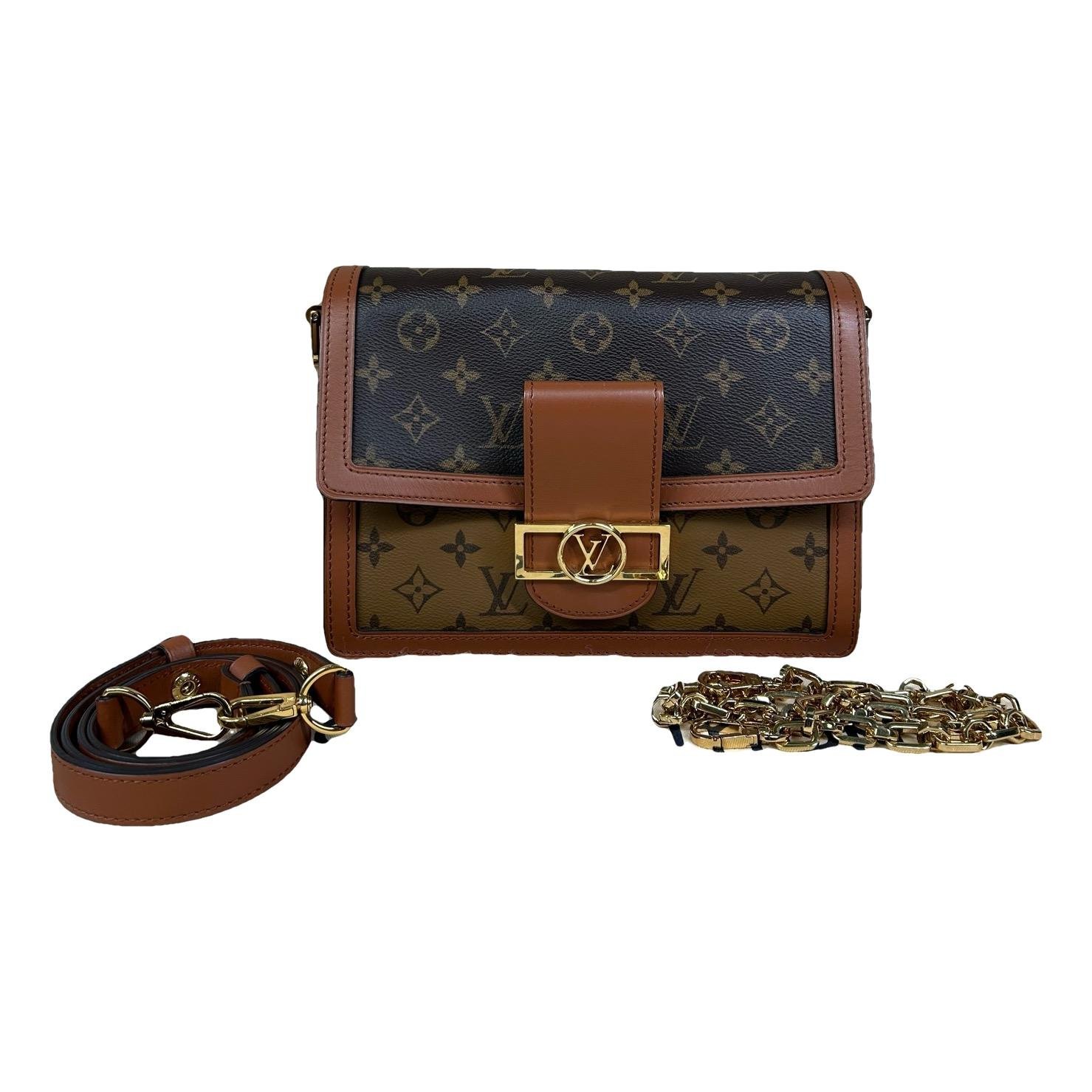 Dauphine leather handbag