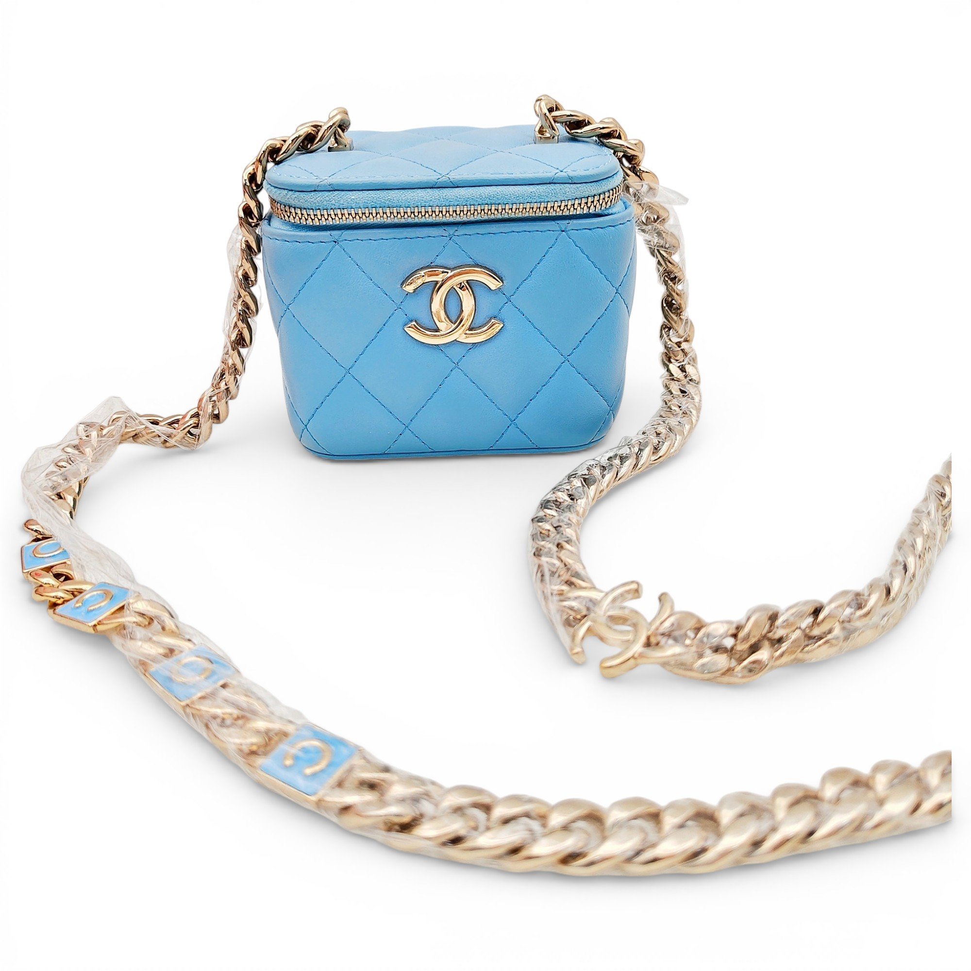 Trendy CC Vanity leather handbag