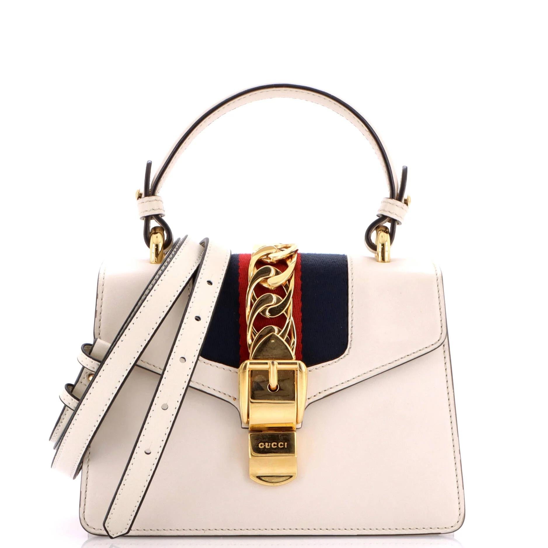 Sylvie Top Handle leather handbag